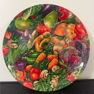 Vegetables decorative plate